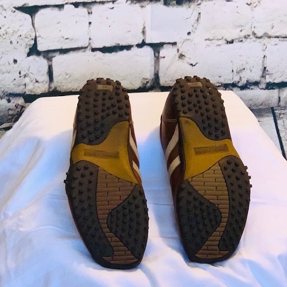 Men’s Skechers Sneakers Brown Leather Vintage S 8 - Picture 6 of 6